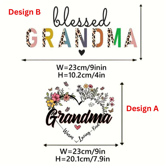Fashion Graphic Print Blessed Grandma Design A Trendy Canvas Tote Bag - Picture 4 of 4